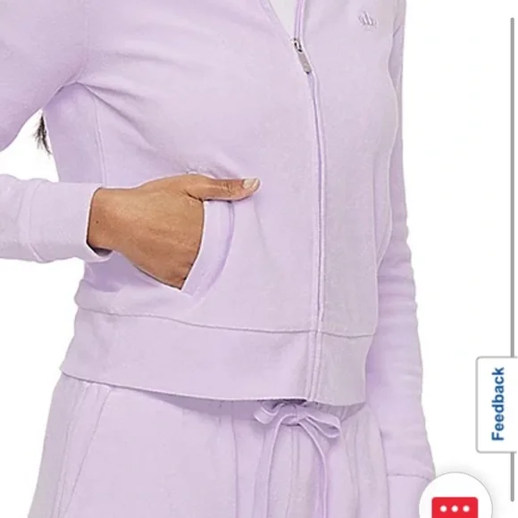 Juicy Couture Zip front top - Picture 2 of 5